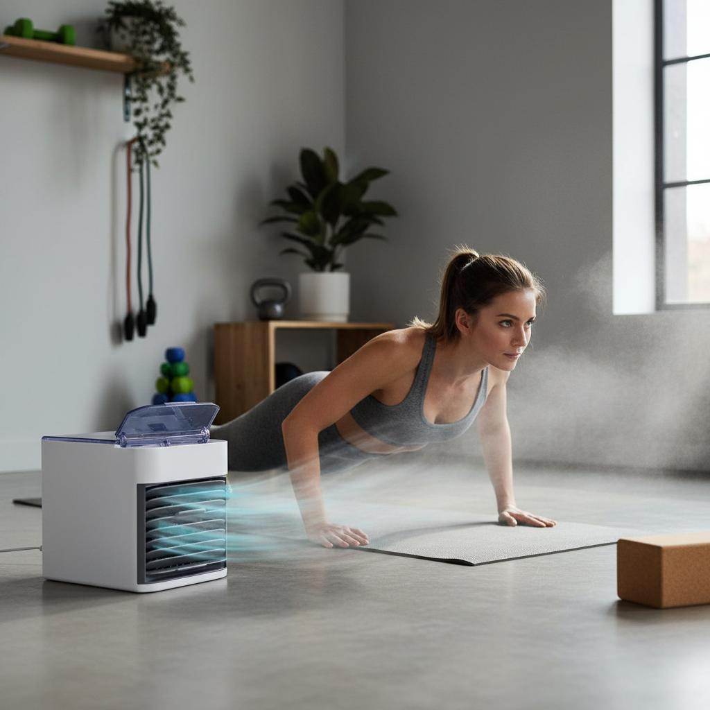 BreezeBox during exercise