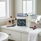 BreezeBox on vanity table