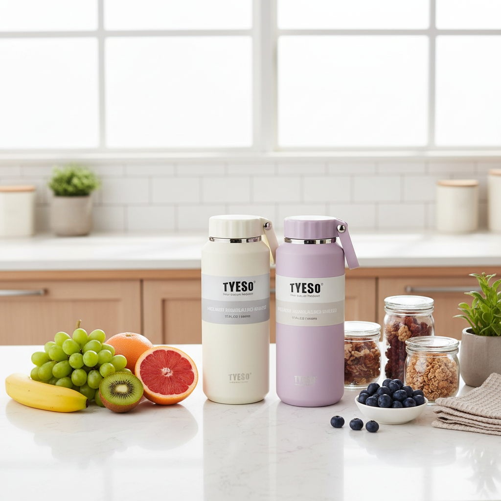 TYESO bottles in kitchen