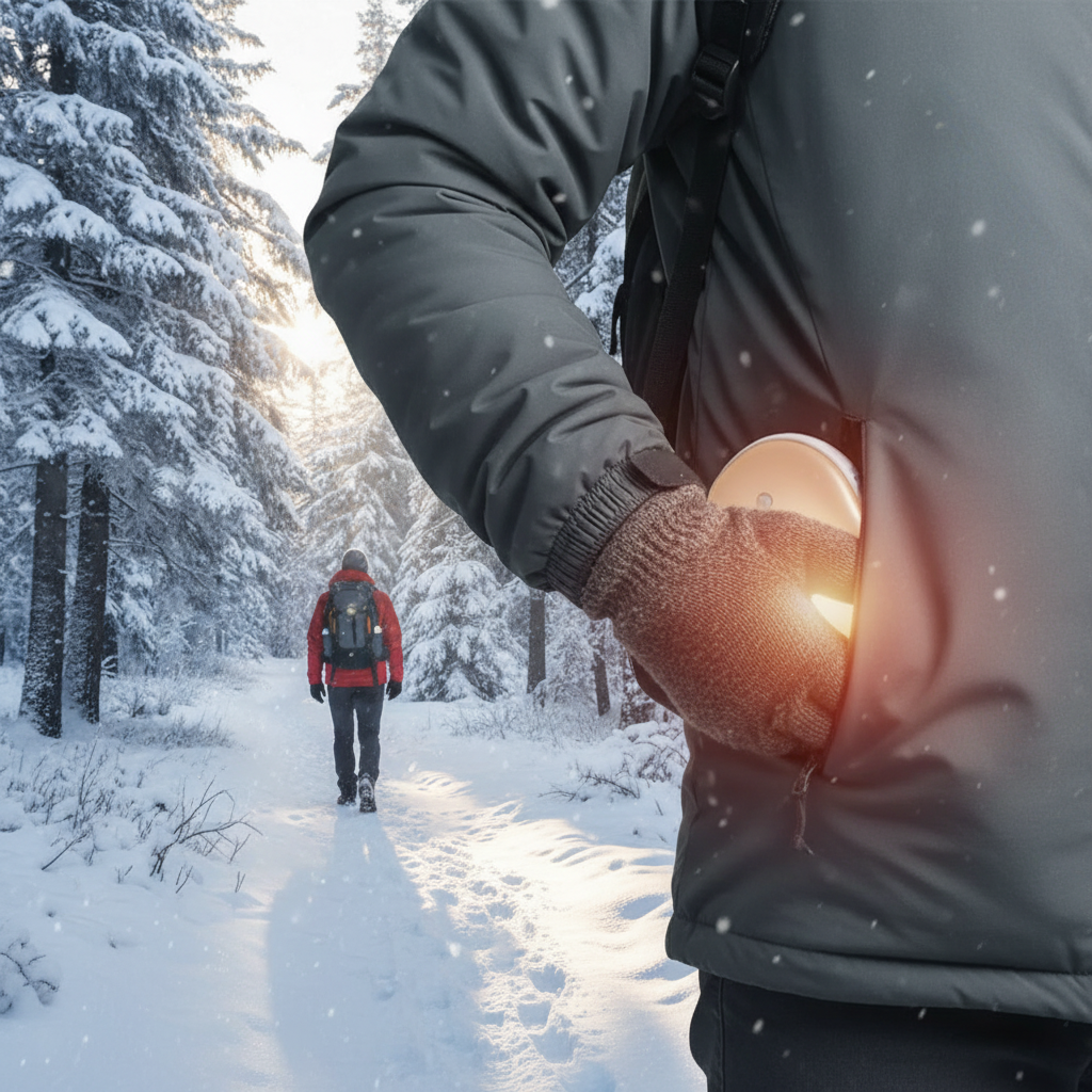 Warmify Duo in jacket pocket