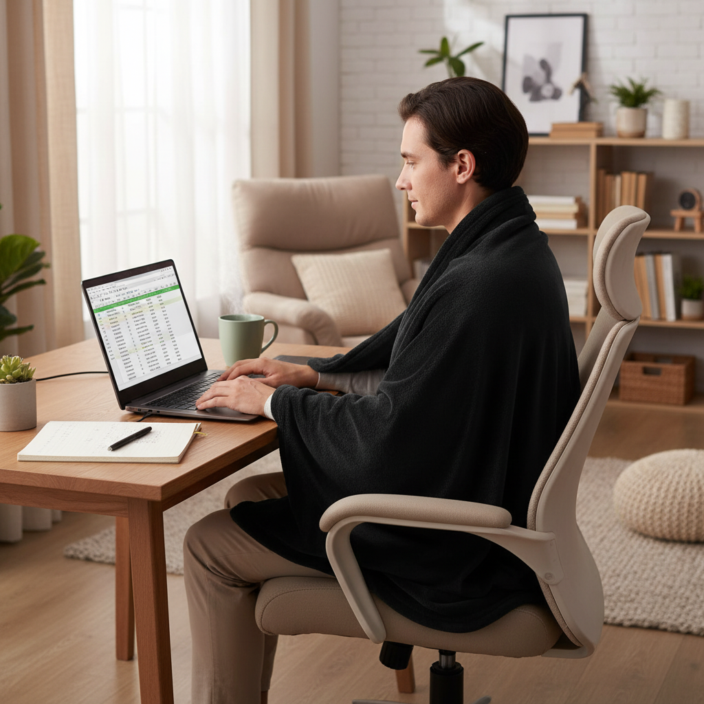 Working with heated blanket